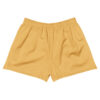 CHAMP Golden Athletic Shorts with an elastic waistband, displayed on a white background. CHAMP Golden Athletic Shorts with an elastic waistband, displayed on a white background.