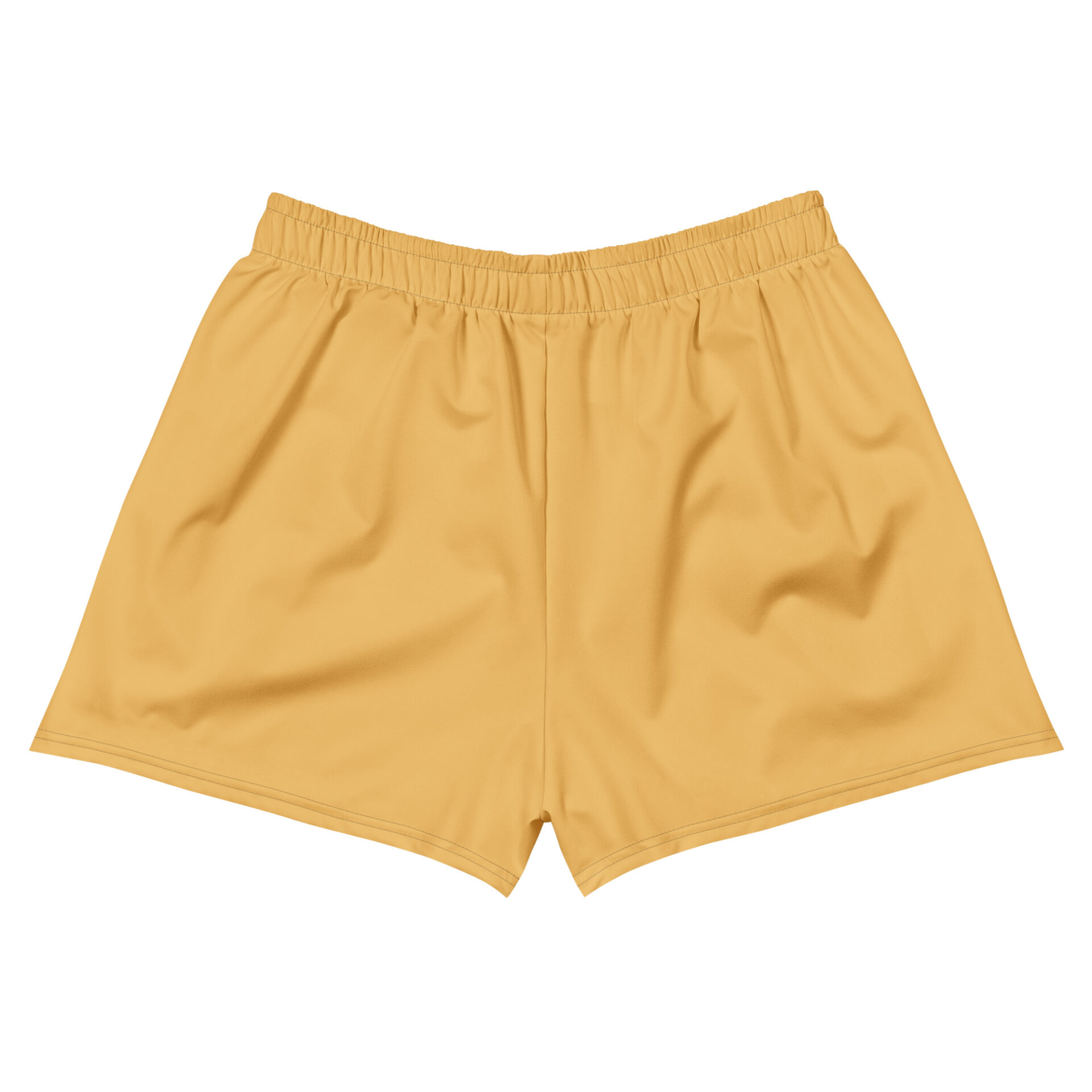 CHAMP Golden Athletic Shorts with an elastic waistband, displayed on a white background. CHAMP Golden Athletic Shorts with an elastic waistband, displayed on a white background.