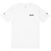 The Under ArmourⓇ athletic t-shirt is plain white with BAAS. in black on the left chest and small black graphics on the sleeves, inspired by classic Under Armour styling. The Under ArmourⓇ athletic t-shirt is plain white with BAAS. in black on the left chest and small black graphics on the sleeves, inspired by classic Under Armour styling.