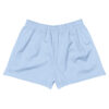MJL Athletic Shorts in light blue with an elastic waistband, shown flat on a white background. These sportswear shorts offer a smooth, minimalist design without visible logos or extra details. MJL Athletic Shorts in light blue with an elastic waistband, shown flat on a white background. These sportswear shorts offer a smooth, minimalist design without visible logos or extra details.
