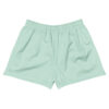 MJL Athletic Shorts in light green, featuring an elastic waistband, displayed flat on a white background. MJL Athletic Shorts in light green, featuring an elastic waistband, displayed flat on a white background.