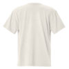 Back view of the Oversized faded t-shirt, featuring short sleeves and a light beige color with no visible logos, text, or designs. Back view of the Oversized faded t-shirt, featuring short sleeves and a light beige color with no visible logos, text, or designs.