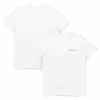ADAM XXX tantoe oud White Short-Sleeve T-shirt shown from front and back. The front has small red and black text on the left chest reading ASIAN XXII Limited label by ADAM XXX. The back is plain with no design. ADAM XXX tantoe oud White Short-Sleeve T-shirt shown from front and back. The front has small red and black text on the left chest reading ASIAN XXII Limited label by ADAM XXX. The back is plain with no design.